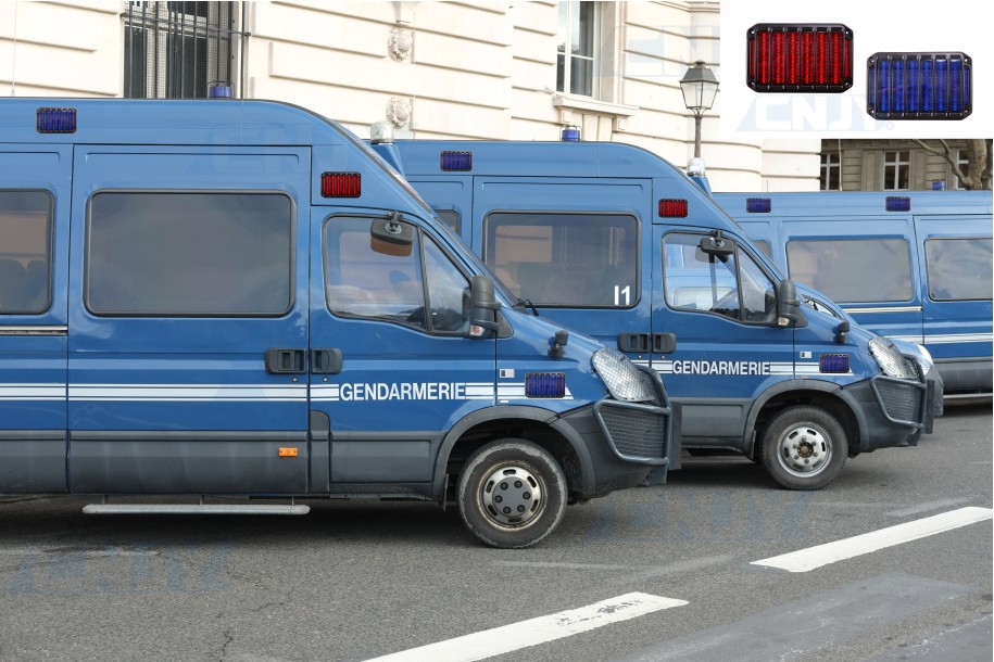 feu périmétrique led signalisation véhicule police et gendarmerie